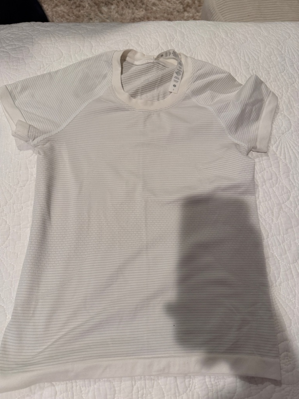 lululemon athletica White Short Sleeve Athletic Tee